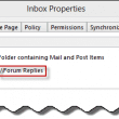 Get the mailbox name from properties