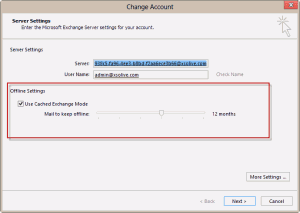 Control how much mail is stored in Outlook