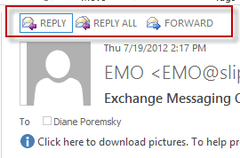 Reply right from the reading pane